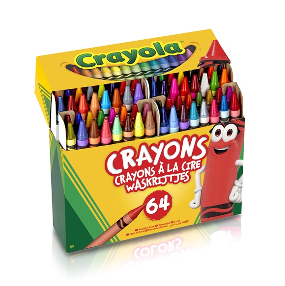 Crayola waskrijt 64 intense kleuren